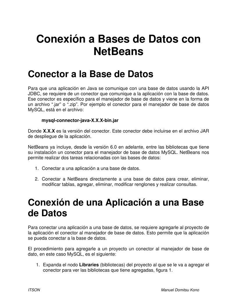 Imágen de pdf Conexión a Bases de Datos con Netbeans